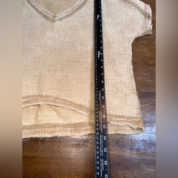 Meo Meli Basketweave Gauze Boxy Top - Picture 6 of 6